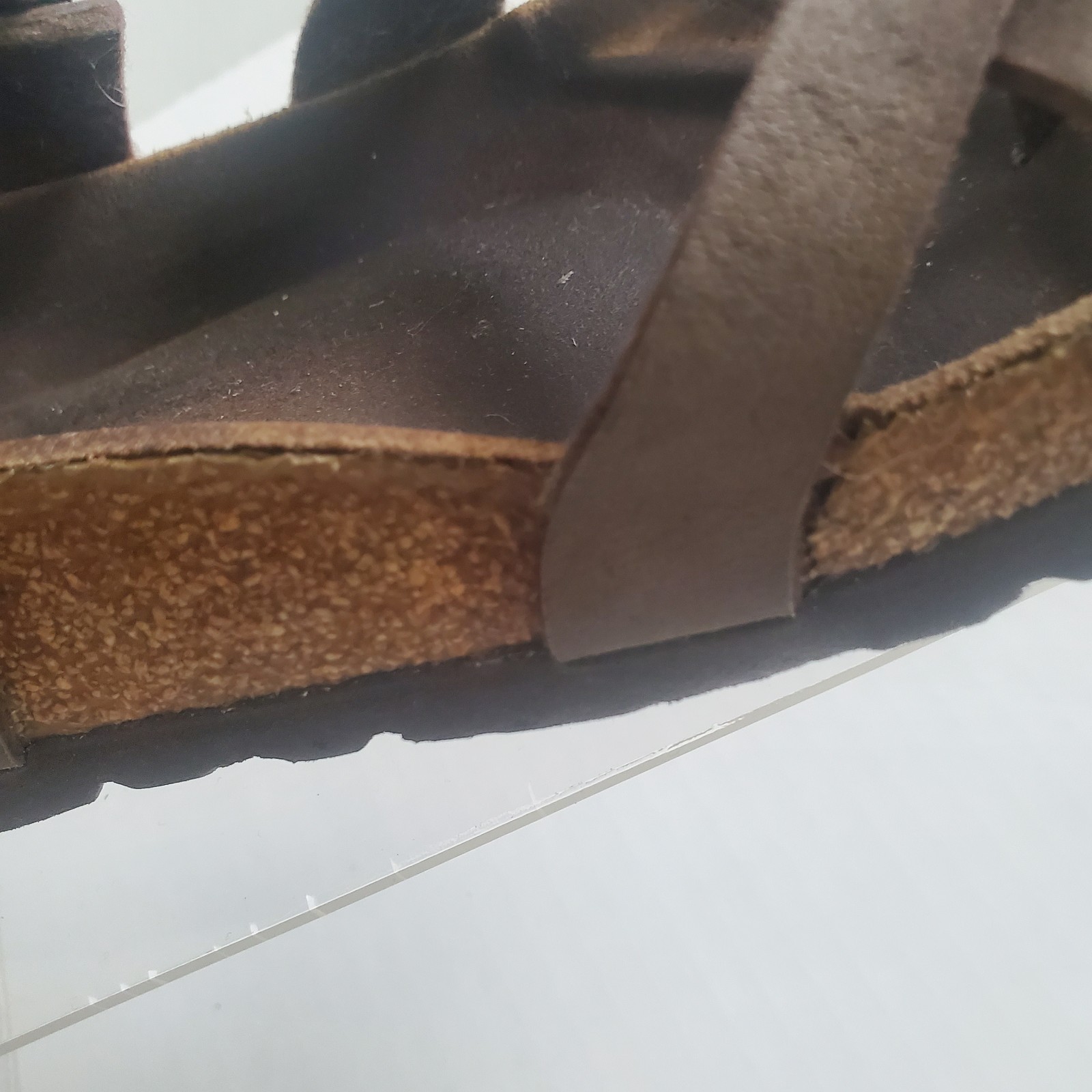 Birkenstock Mayari Sandals Women’s EU 39 US 8-8.5 Brown Birko-Flor Toe Loop