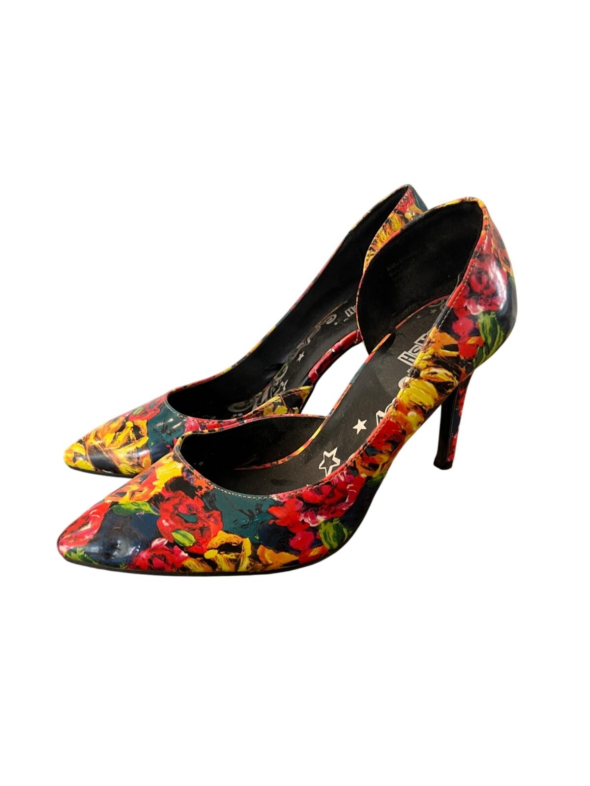 Floral Print Pointed Toe Stiletto Heels Size 9 By Trash