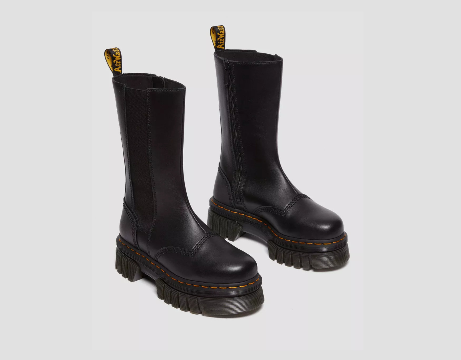 DR MARTENS Audrick Tall Nappa Leather Platform Chelsea MSRP$280 Comfy + Chic