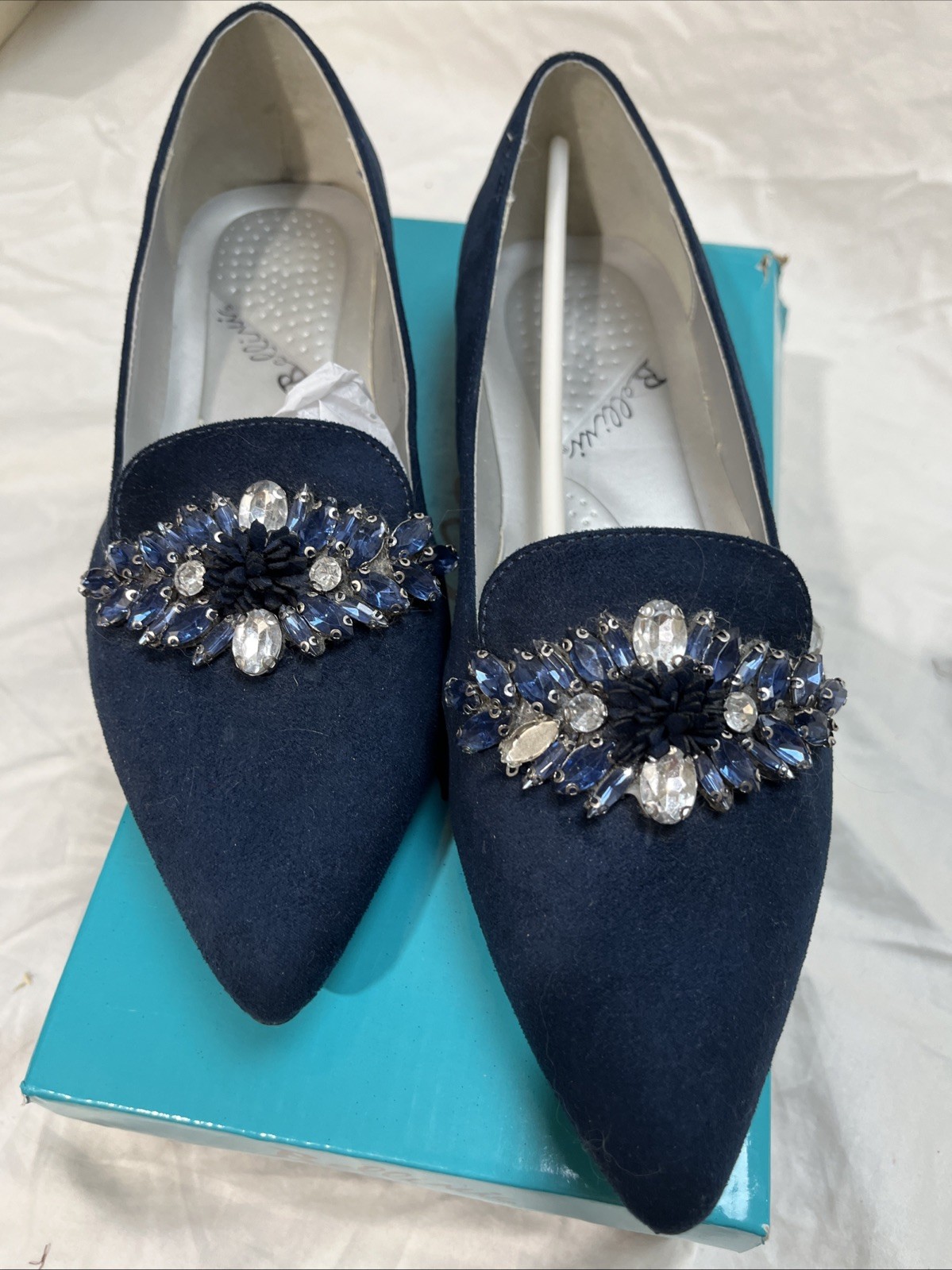 NEW IN BOX WOMENS BELLINI SLIP ON BLUE SHOES SIZE 7.5 FABULOUS II
