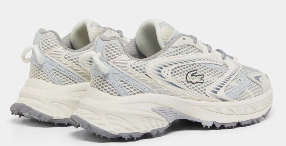 Lacoste L003 NEO SHOT Women’s Sneakers Off White / Grey. Sizes 5.5 to 10 USA