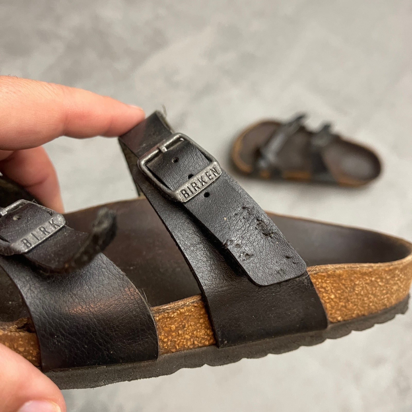 Birkenstock Mayari Brown Birko-Flor Sandals Women EU 37 US 6-6.5 Toe Loop Cork