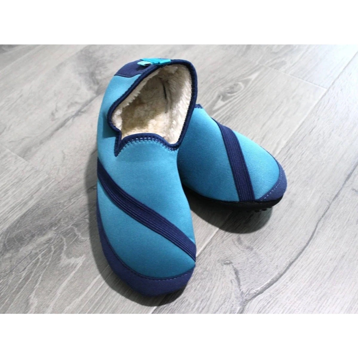 FITKICKS Active Lifestyle Slippers Indoor/Outdoor for Women – Blue – Small