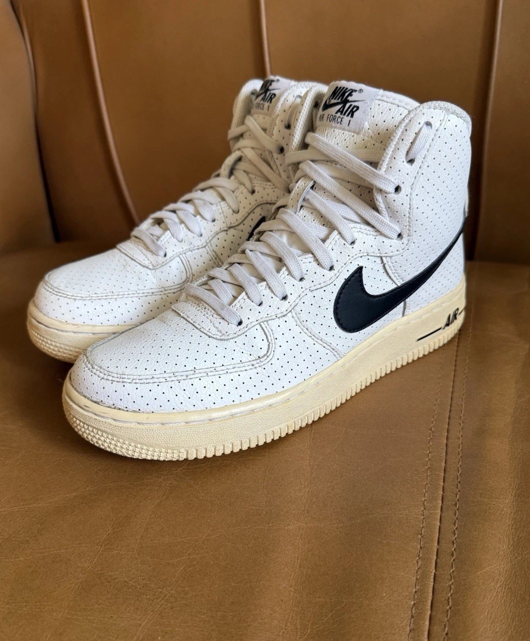 Rare Nike Air Force 1 High “Dream Team” Black White 653998-102 5.5Y / Women 7 W7