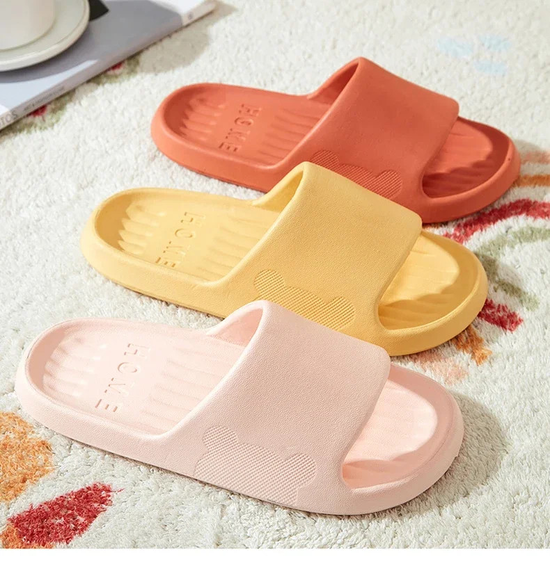 Soft Slippers Couples Home Outdoor Slipper Summer Women Bedroom Thick Bottom Sho