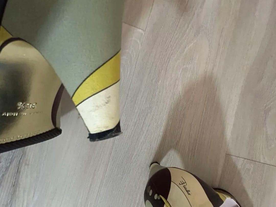 Emilio Pucci Heeled Pumps Multicolor Pointed Toe Size 36.5 Women’s From Japan