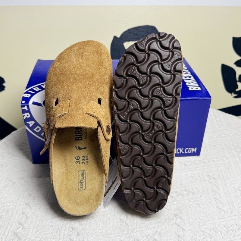 Birkenstock Boston Mink Suede Leather Casual Comfort Clogs Unisex Shoes EU 37-45