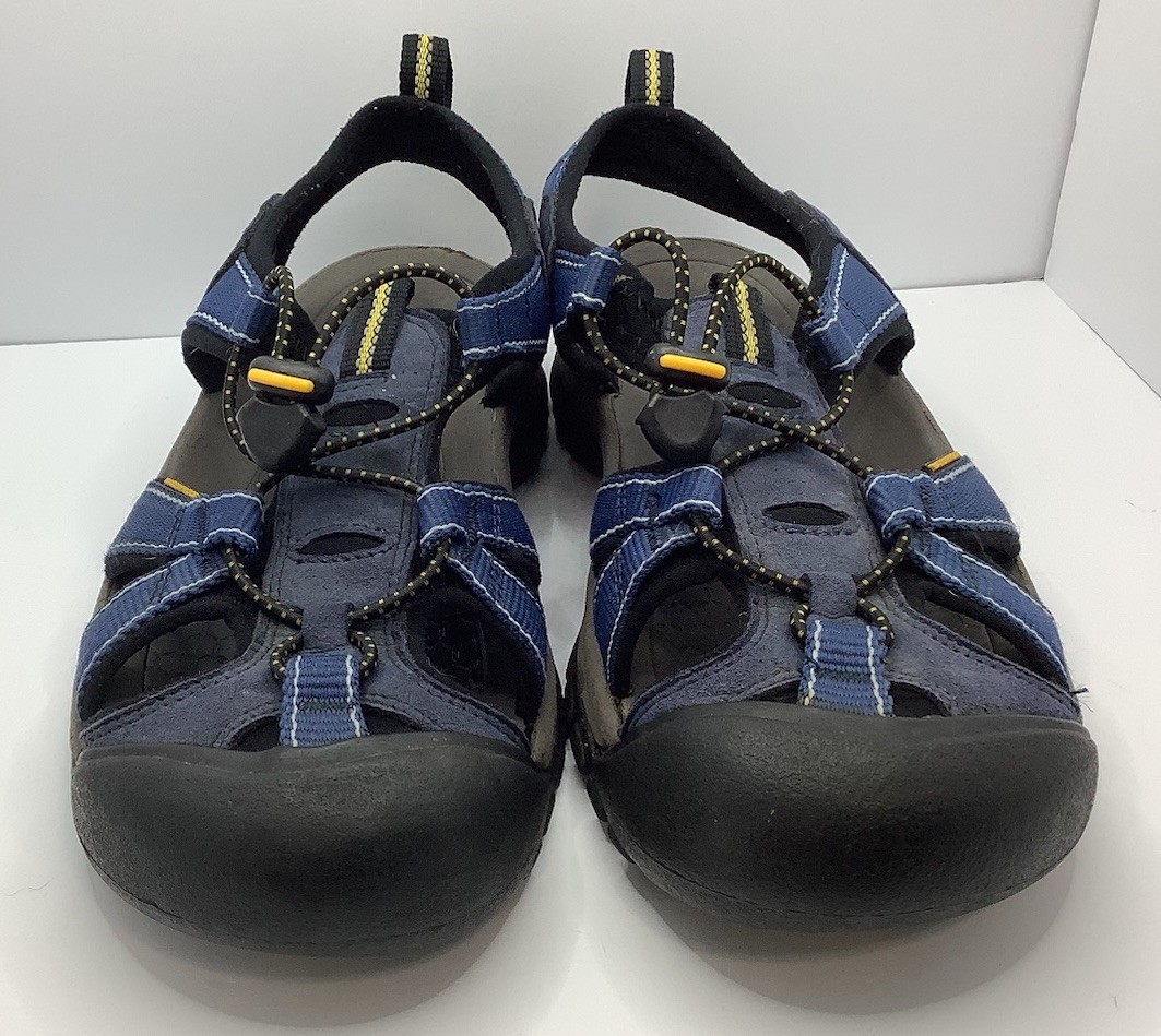 KEEN Women’s Venice H2 Waterproof Hiking Sandals Blue/Black Rubber Sole Size 8
