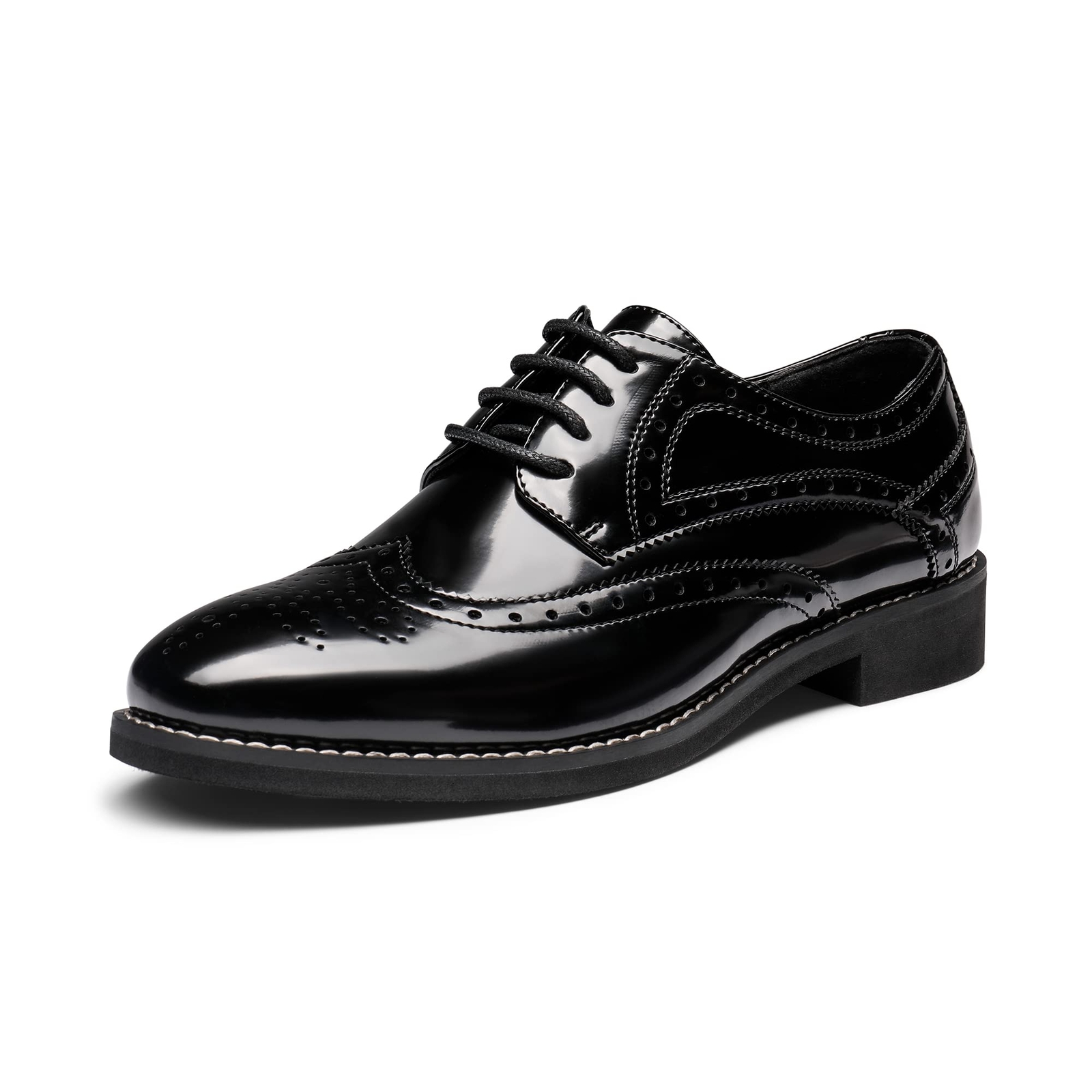 Women’s Casual Brogue Oxfords Lace Up Business Formal Wingtip Dress Shoes 5-11