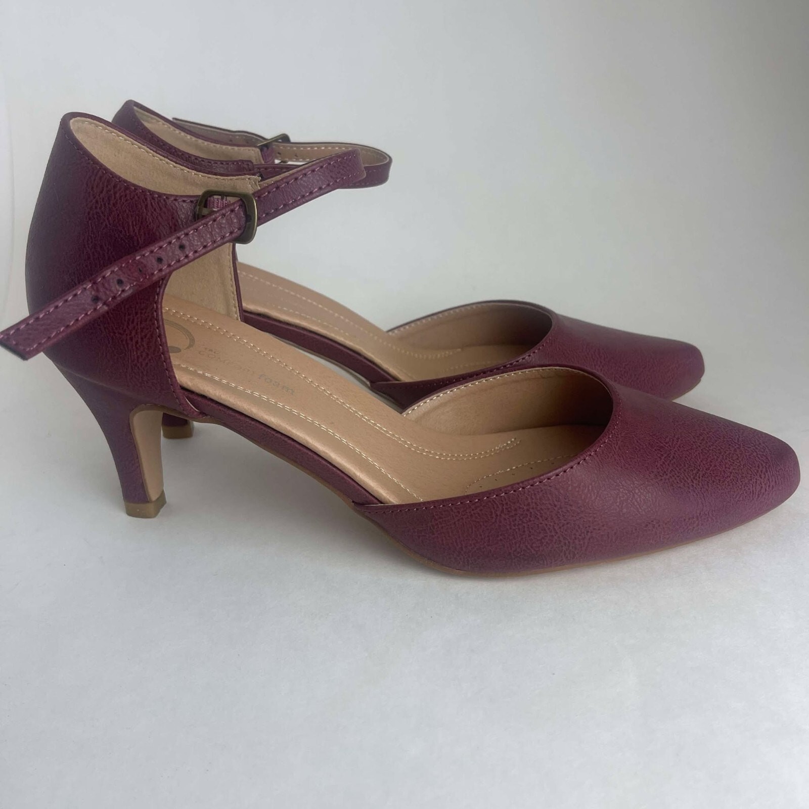 Journee Collection Womens Tru Comfort Foam Bettie Pump Wine Size 10 New No Box