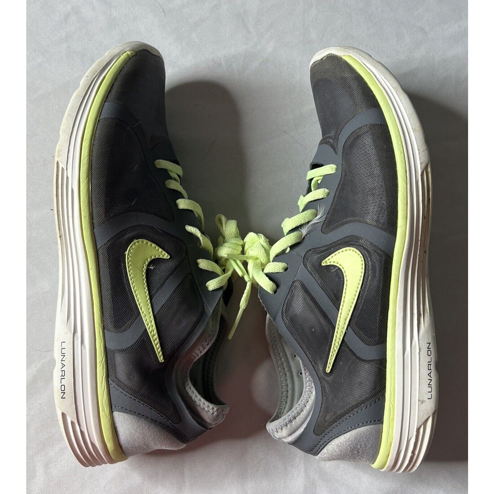 Nike Black Gray Lunar Sculpt Womens Size8.5 Running Workout Gym Training Shoe