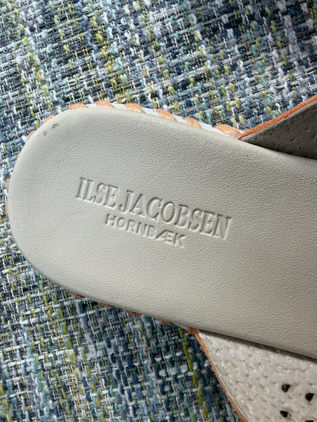 Ilse Jacobsen Tulip Sandals Women 39/8.5 Orange Cross Strap Slide – Lightly Worn