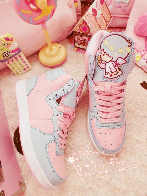 Cute girl high top sports shoes student casual sports shoes