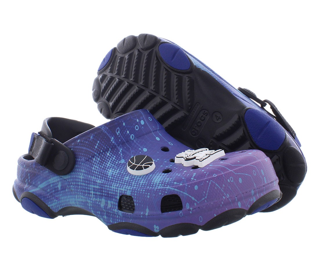 Crocs All Terrain Clog PS Boys Shoes Size 4, Color: Blue/Black