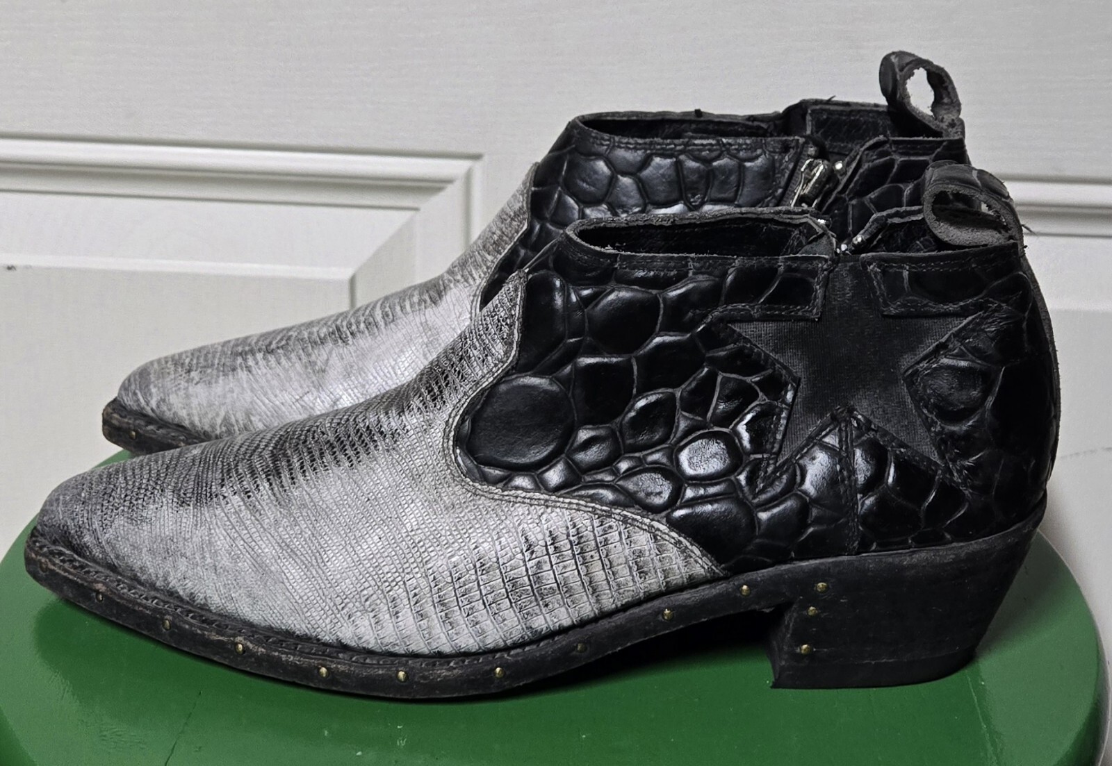 FREE PEOPLE FARYL ROBIN Ankle Bootie 9 Leather Westley Star Western Mexico Fest