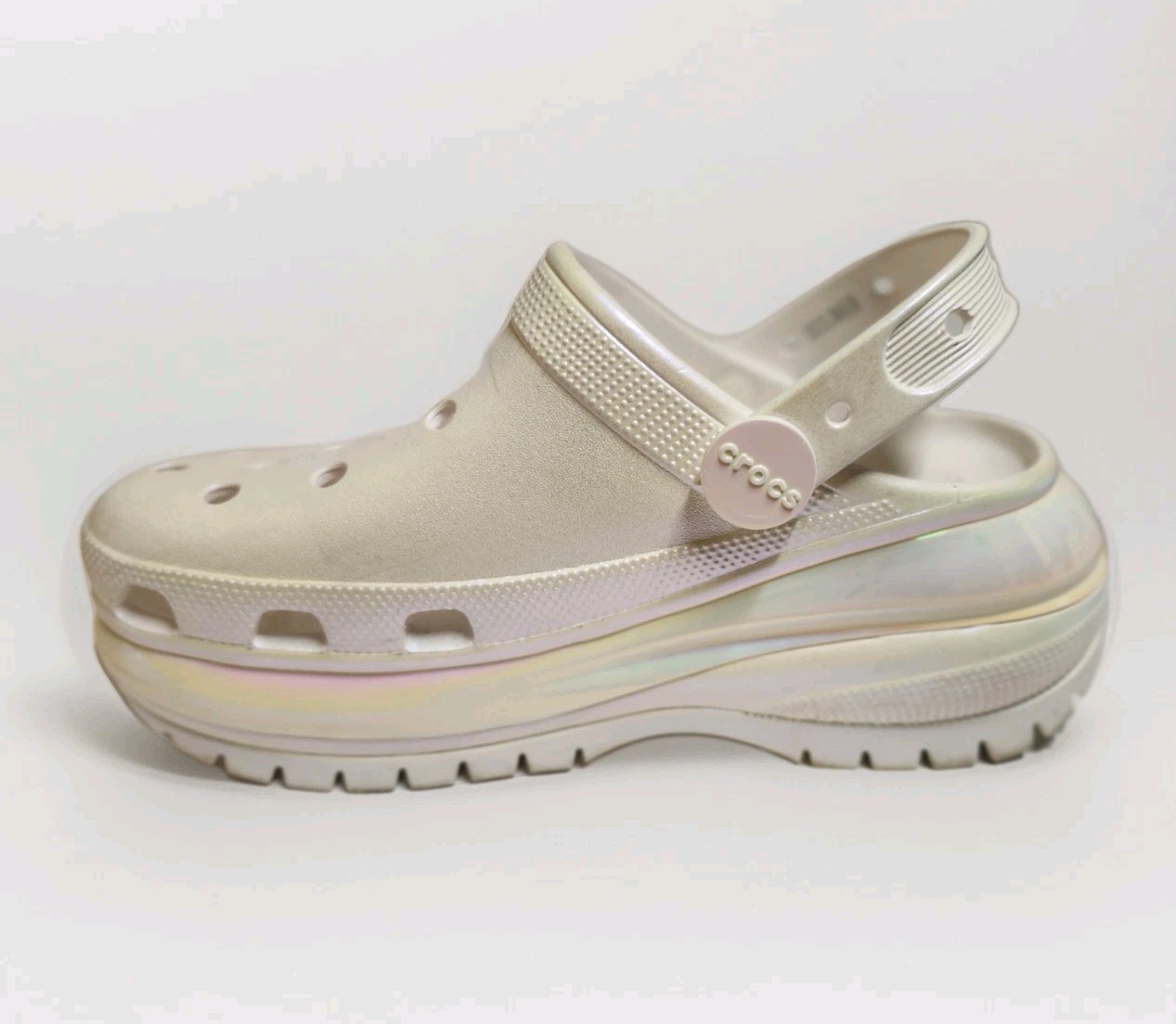 Crocs Mega Crush Iridescent Glitter Clog UNISEX [M10″/W12″]