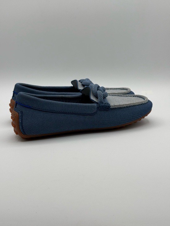 Rothy’s The Braid Driver Women’s Blue Knot Detail Loafers Sustainable Knit Flats