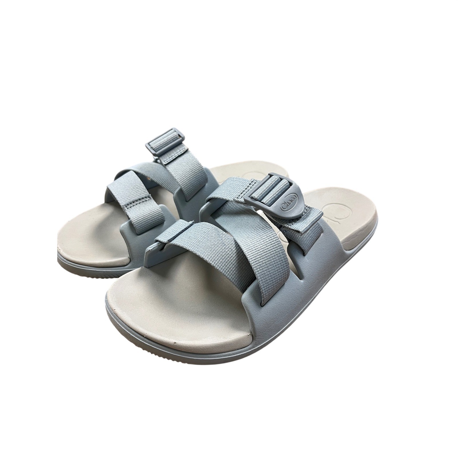 CHACO Chillos Slide Sandal Women Sz 8 Gray Gorpcore Beach Pool Granola Travel