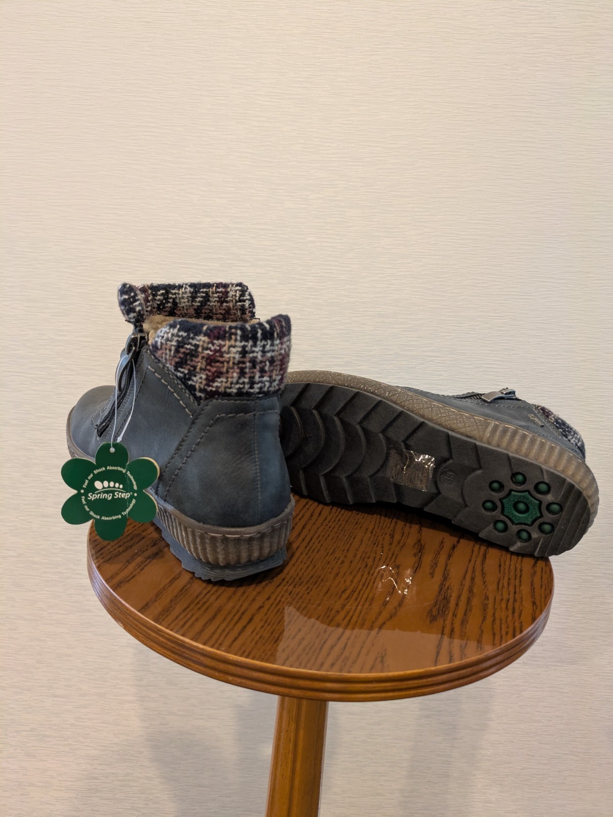 NEW Spring Step Booties/Boots (Winter, Spring, Fall) – Size 7.5 – 8, Ankle, Gray