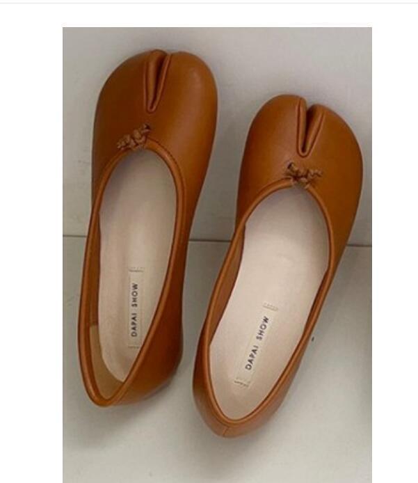 Womens Fashion Tabi Split Toe Slip On Ballerinas Ballet Flat Shoes 2024