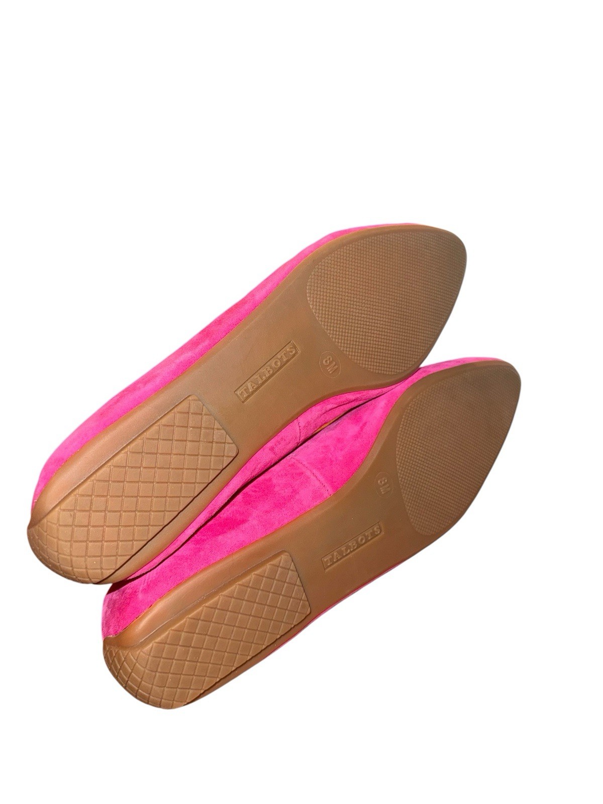 NWOT Talbots Francesca Pink Suede Leather Tassel Loafers Driving Flats Size 8
