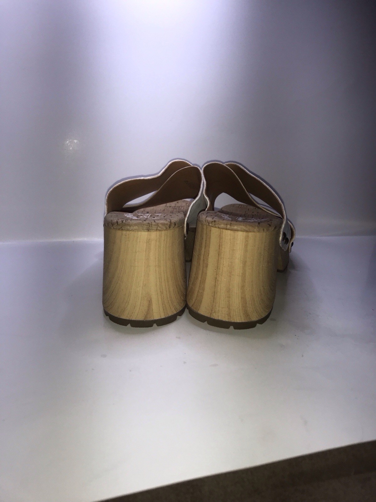 KORK-EASE White Leather Crisscross Strap Slide Sandals Women’s US 9 Casual