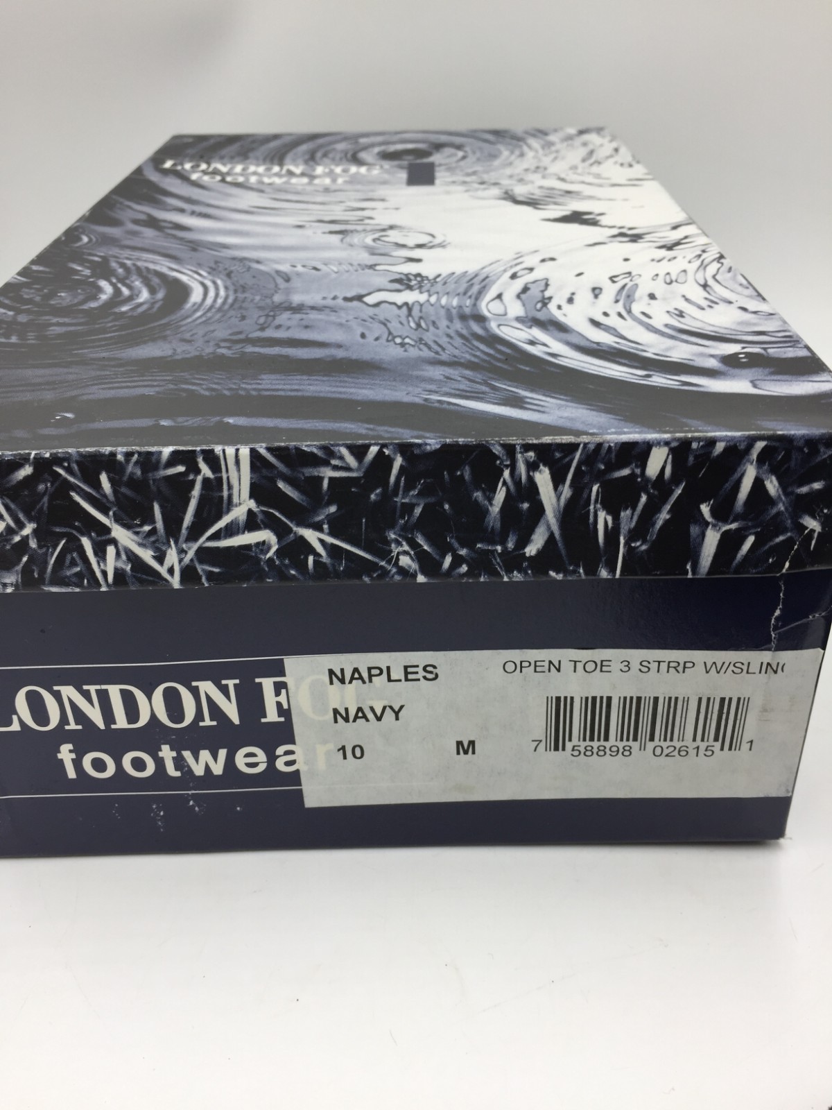 London Fog Footwear Women’s 3 Strap Sandals W/ Sling,Navy Blue,Naples,10M W/ Box