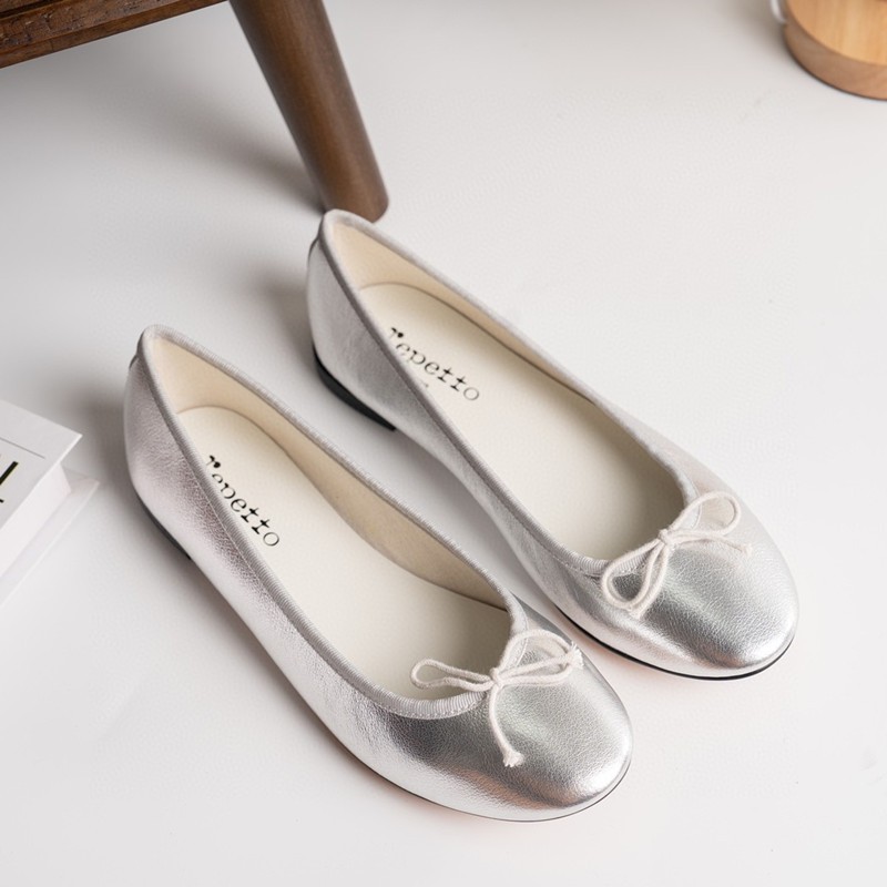 Repetto Ballet Shoes Flats Classic Patent Leather, Soft , Round Head Shoes