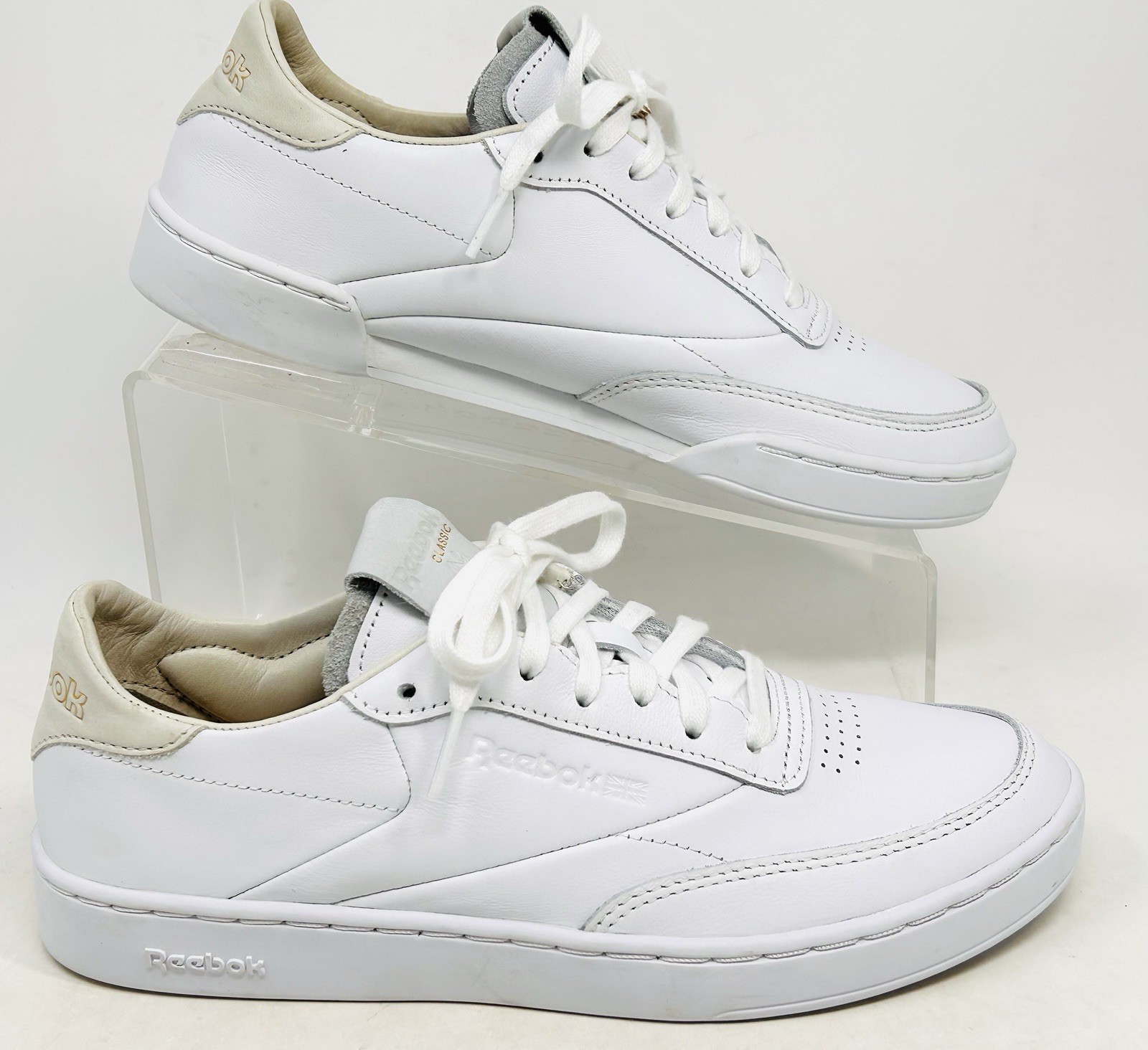 Reebok Club C Classic Leather White Womens Size 7.5 Tennis shoe New With Tags