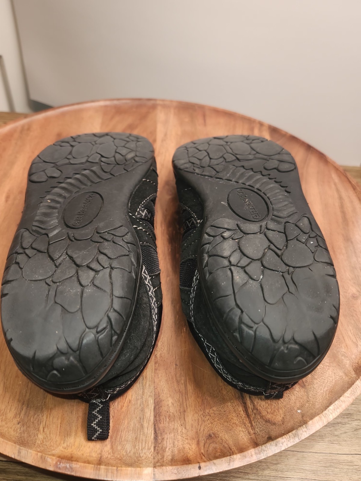 GH Bass & Comp «Bristol» Leather/Synthetic Upper Sneakers Black Women’s Sz 8 Med