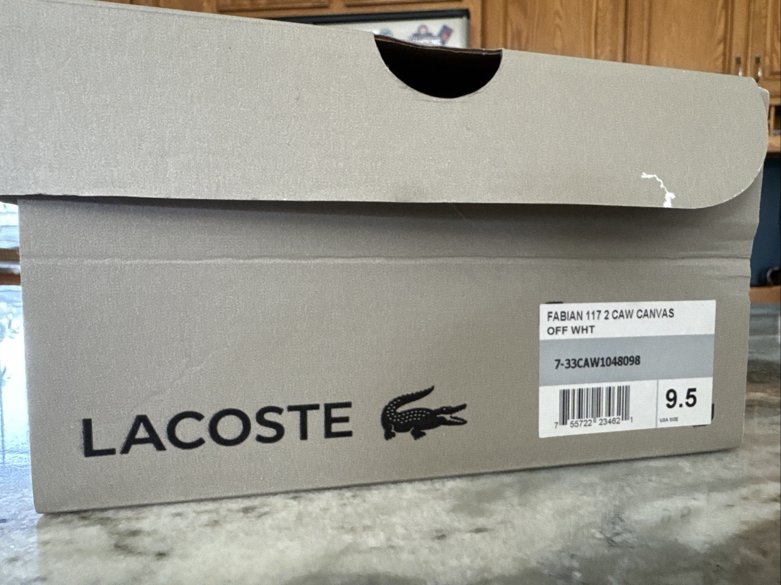 Lacoste Marthe Paris Women’s Slip On Flat Canvas Shoes Wine Sz 9.5 New In Box!