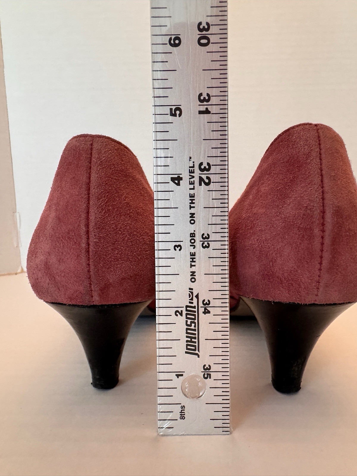 Paul Green Kitten Heels D’orsay US Size 6 PINK SUEDE Casual Fun