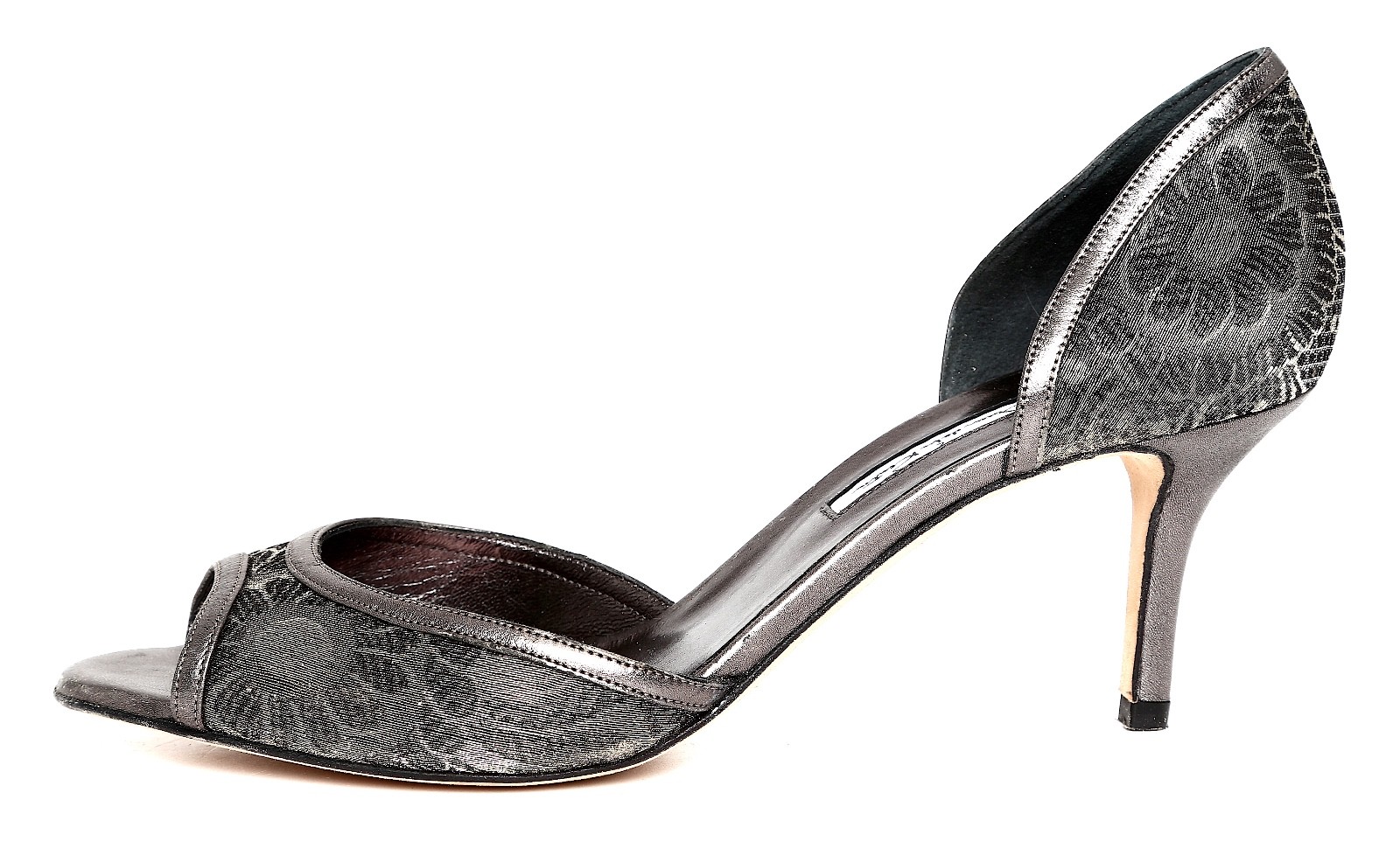 Oscar De La Renta Metallic Floral Pump Heels Z4559* Women’s Size 8 US / 39