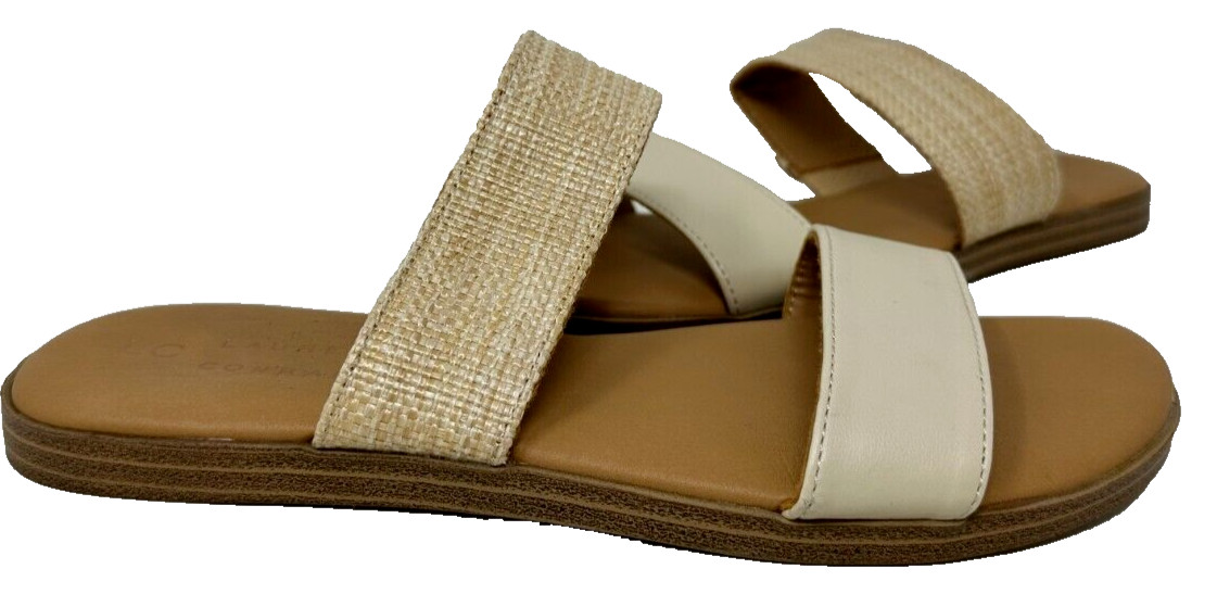 LC Lauren Conrad Women’s Sunstone Slip On Comfort Sandals Natural Size:9 187C