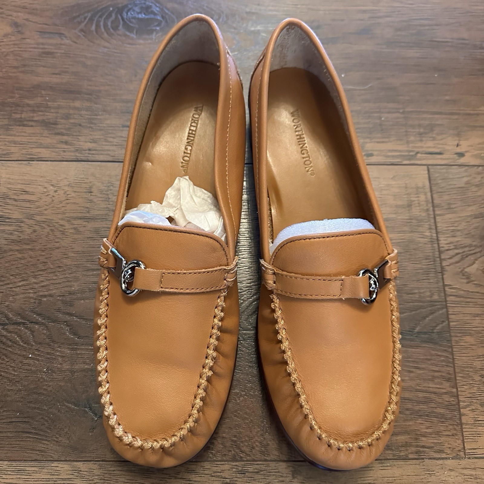 NWOT Worthington Women’s Loafers Leather Slip-On Casual Workwear Size 7.5 M