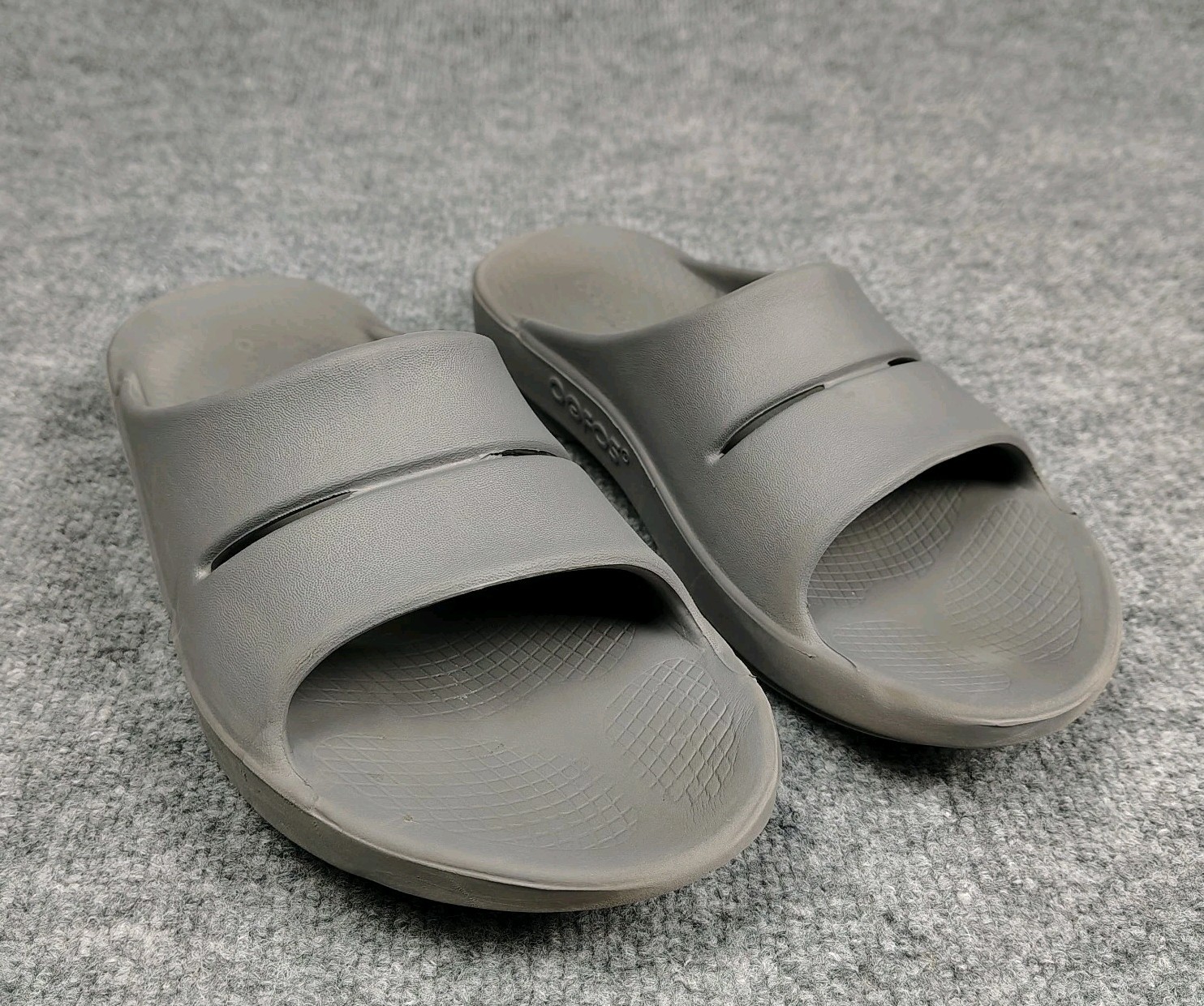 Oofos Ooahh W 10 M 8 Shoes Slip On Recovery Comfort Slide Sandals Gray
