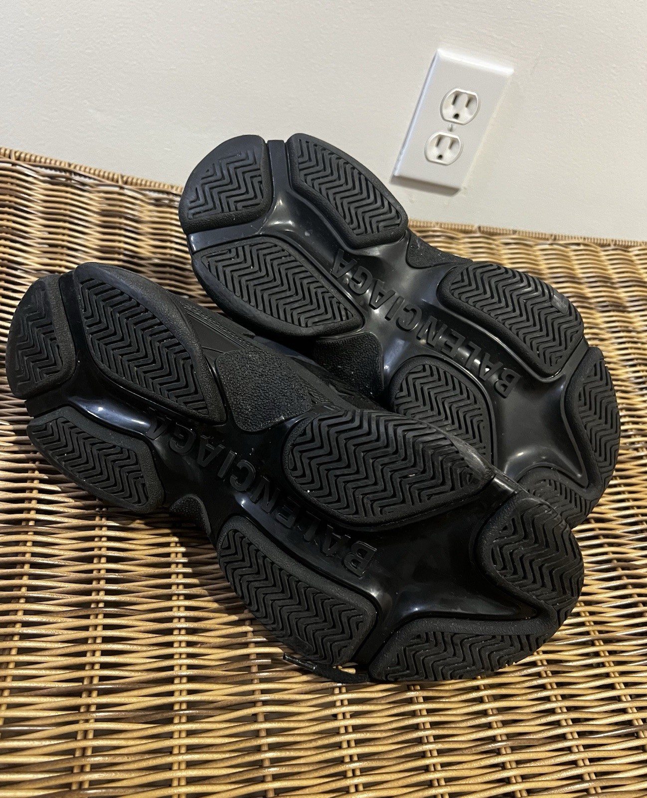 Women’s Balenciaga Black Triple S sole sneakers