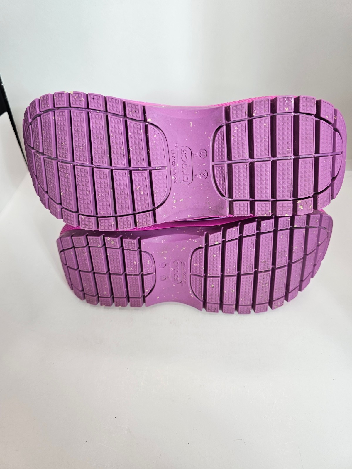 Crocs Mega Crush Double Strap Platform Sandals Purple Women’s 11 Excellent