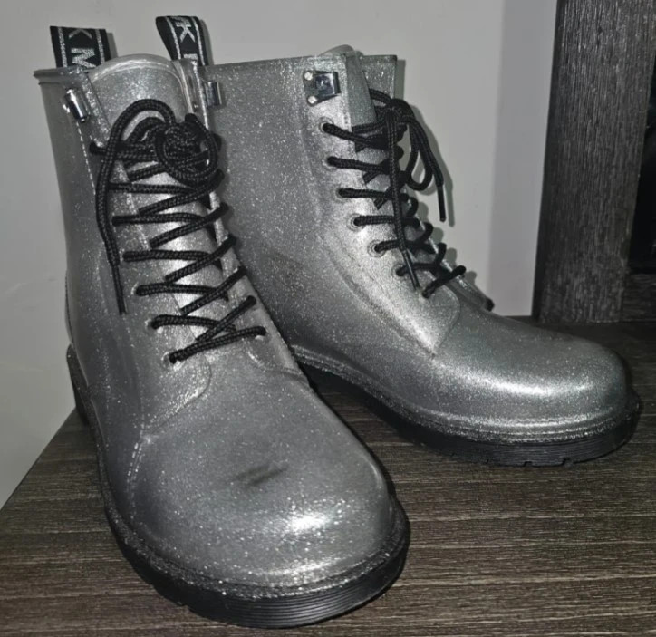 Michael Kors Tavie Rain Boot, Silver