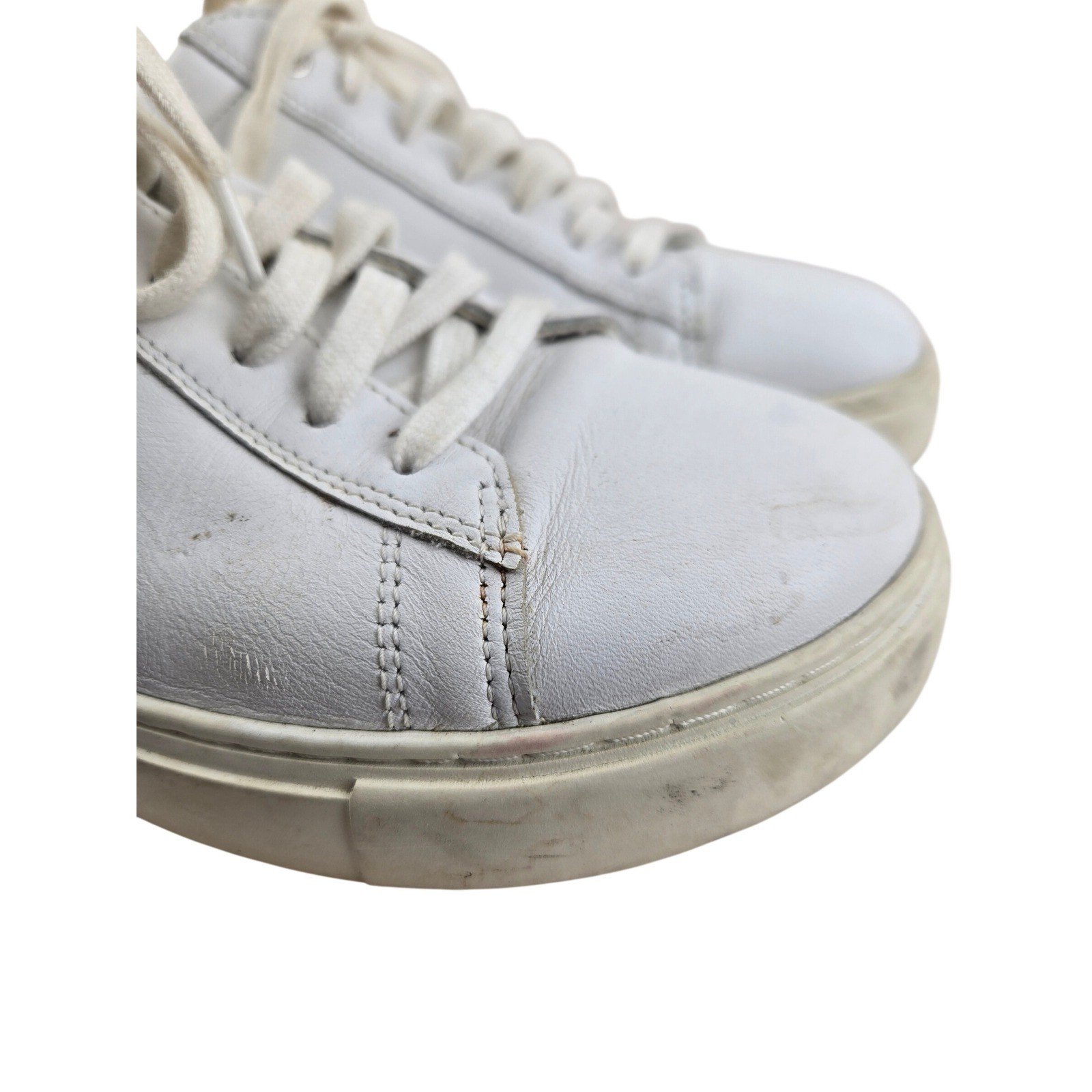 Birkenstock Bend Low White Leather Sneakers Womens EU 40 US 9-9.5 Medium Narrow