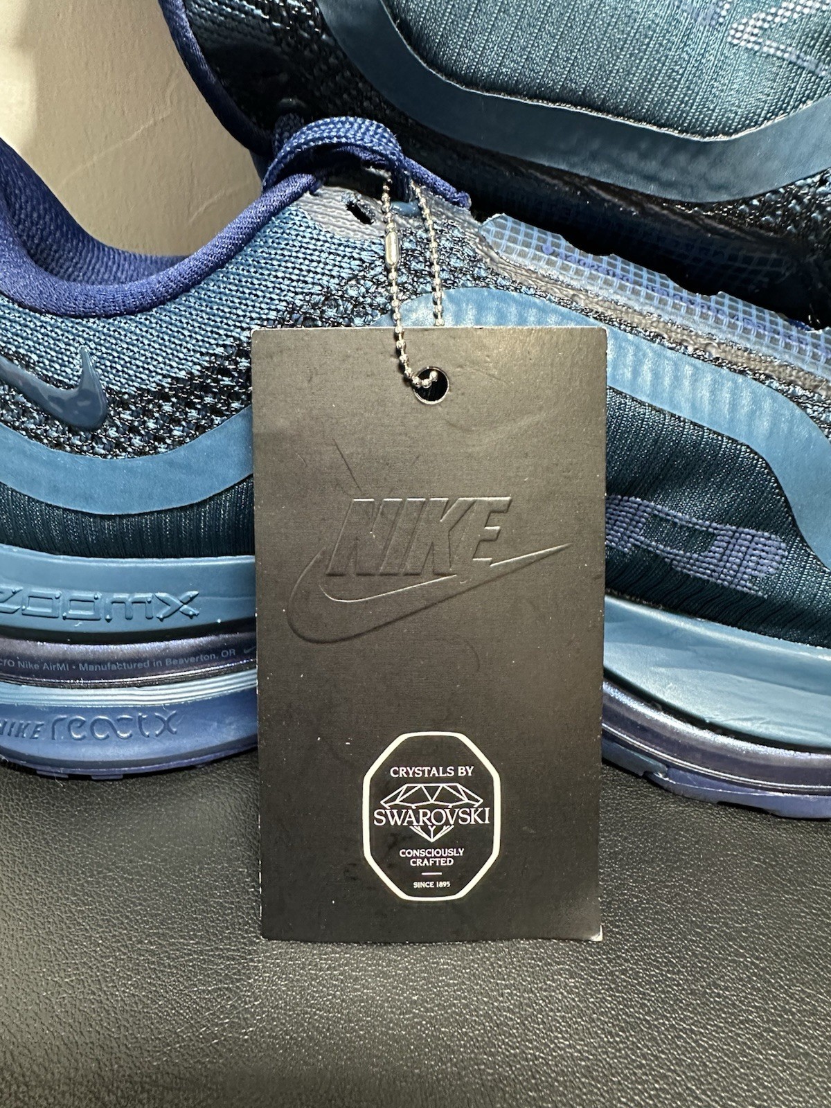 Nike Pegasus Premium Swarovski® Crystals Blue IM7384 499 Women’s Size 8, No Lid