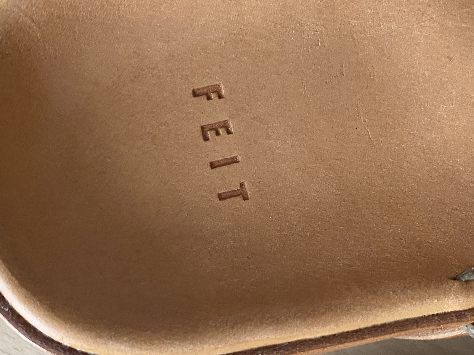 Feit Handmade Two Strap Sandal Vegetable Tanned Leather Size L (US W 10) (EU40)