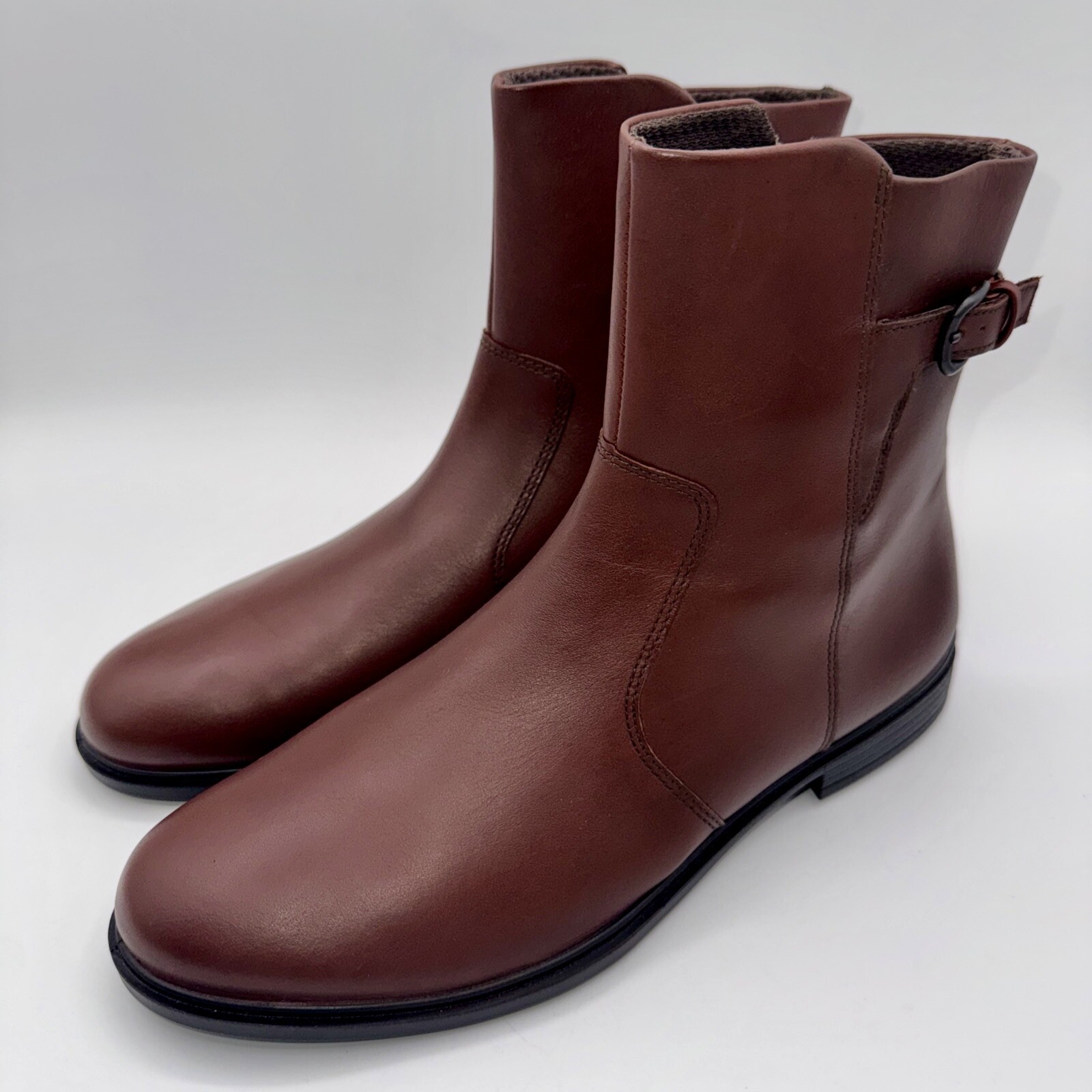 Ecco Touch 15 Buckle Hydromax Boots Women’s Size 9 EU 40 Brown Leather