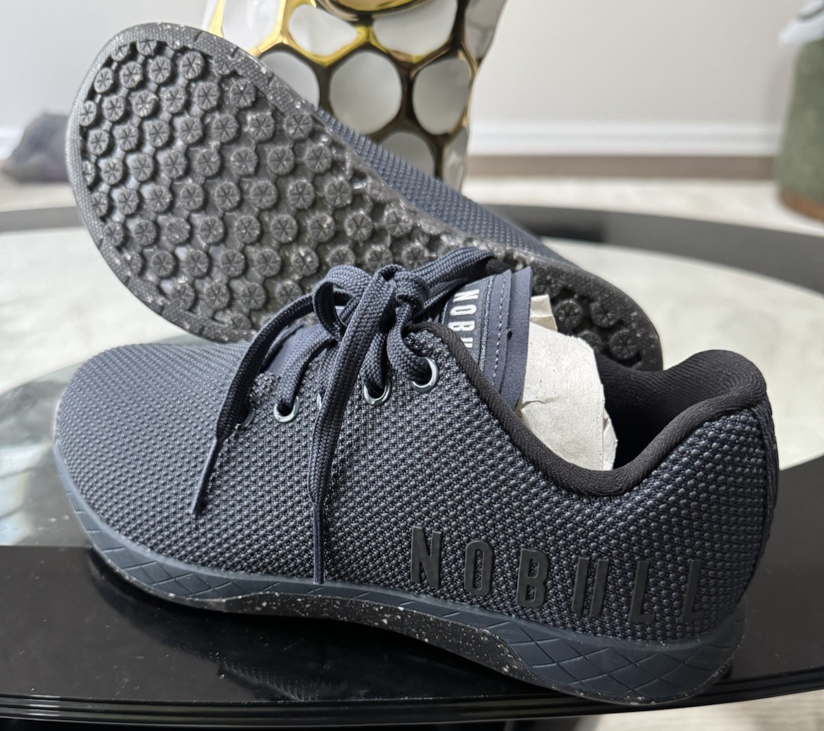 NOBULL Unisex Adults Navy Solid Lace-Up Low Top Athletic Gym Training Sneaker