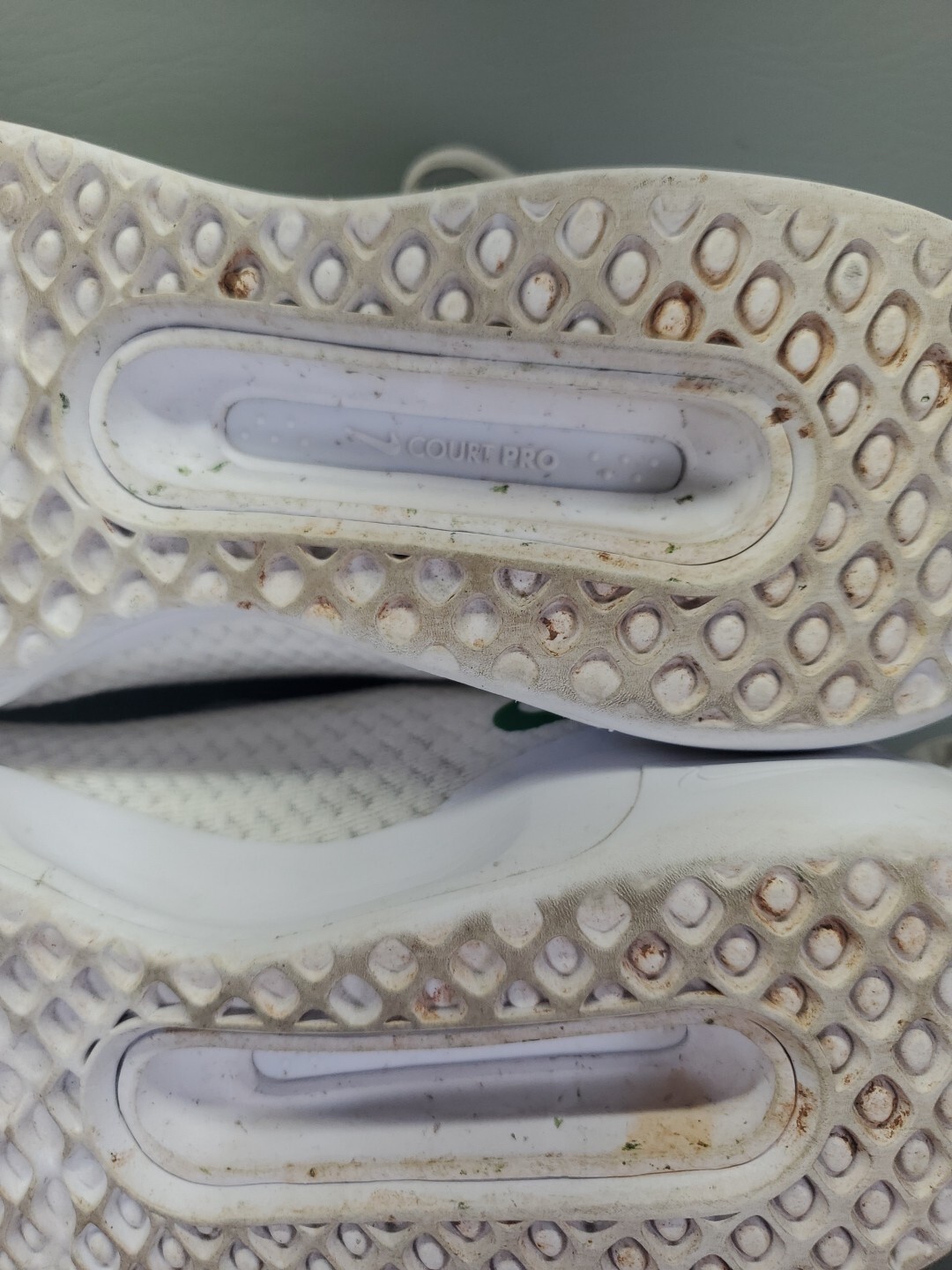 Nike Court Air Zoom Pro 8mm Womens 9.5 Off White Green Tennis Shoes DV3285-103