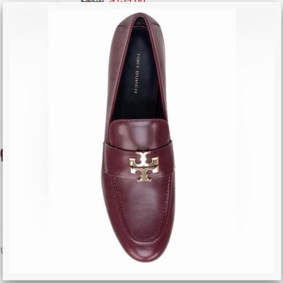 Tory Burch Eleanor Loafer Dark Carmine Burgundy Size 8 1/2. Dust Bag and Box Inc