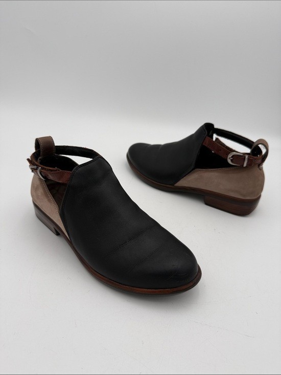 NAOT Slip-On Leather ankle booties Shoes – Black and Brown women 37 casual Y2K