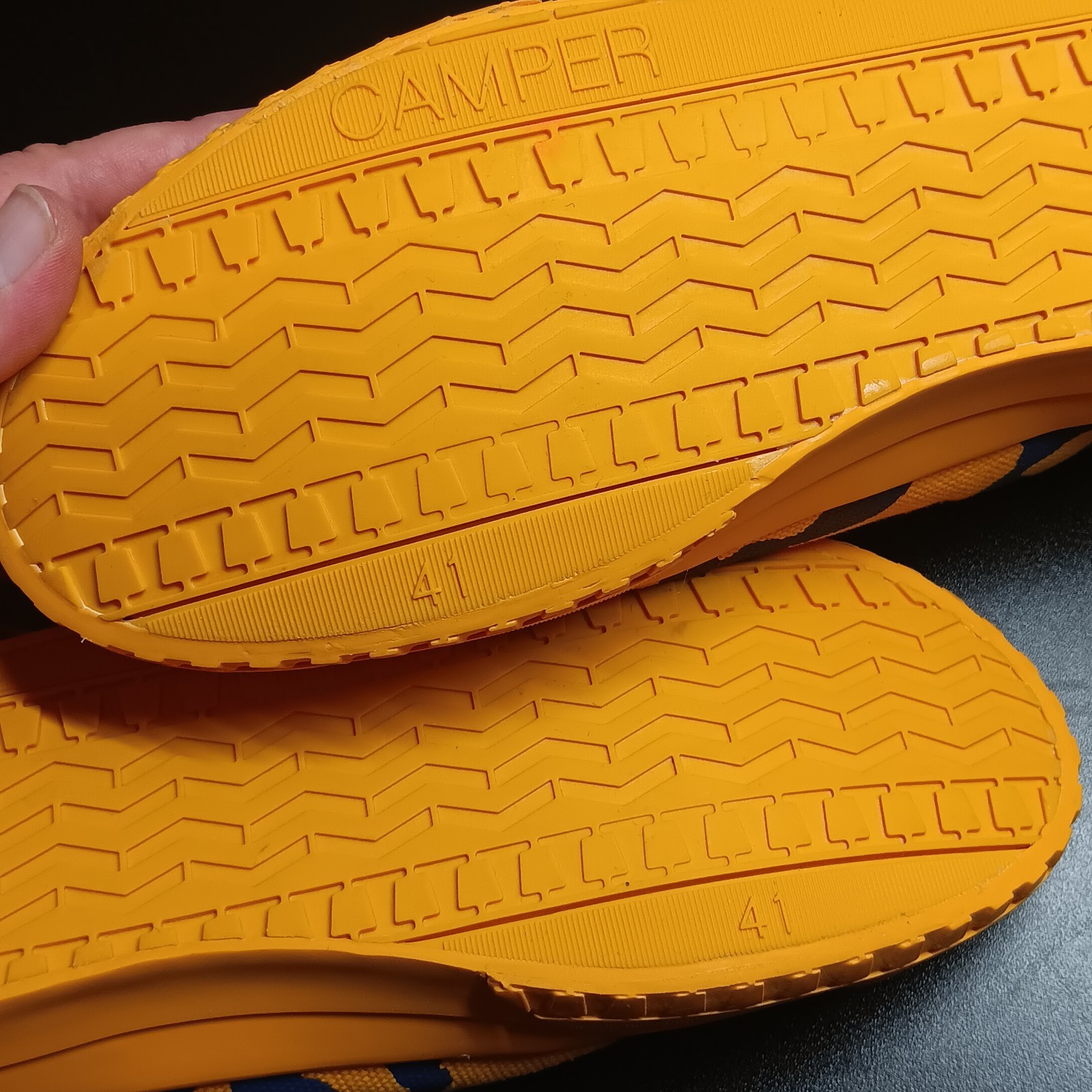 Camper Cameleon 1975 Shoes Womens Size US 10 EU 41 Orange Blue Recycled Cotton