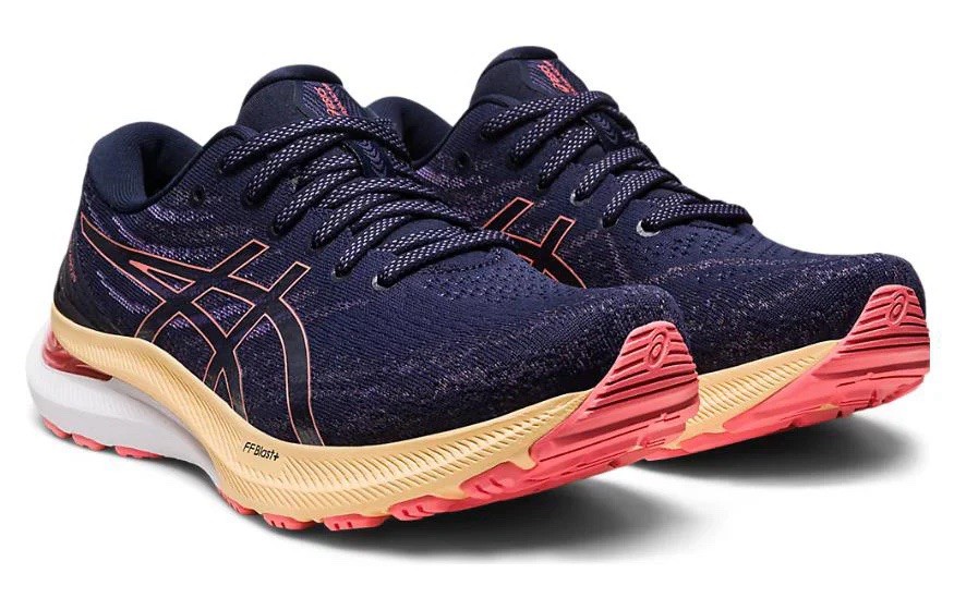 Size 11.5 – Asics Women’s Gel kayano 29 1012B297-402 Midnight/Papaya Wide D