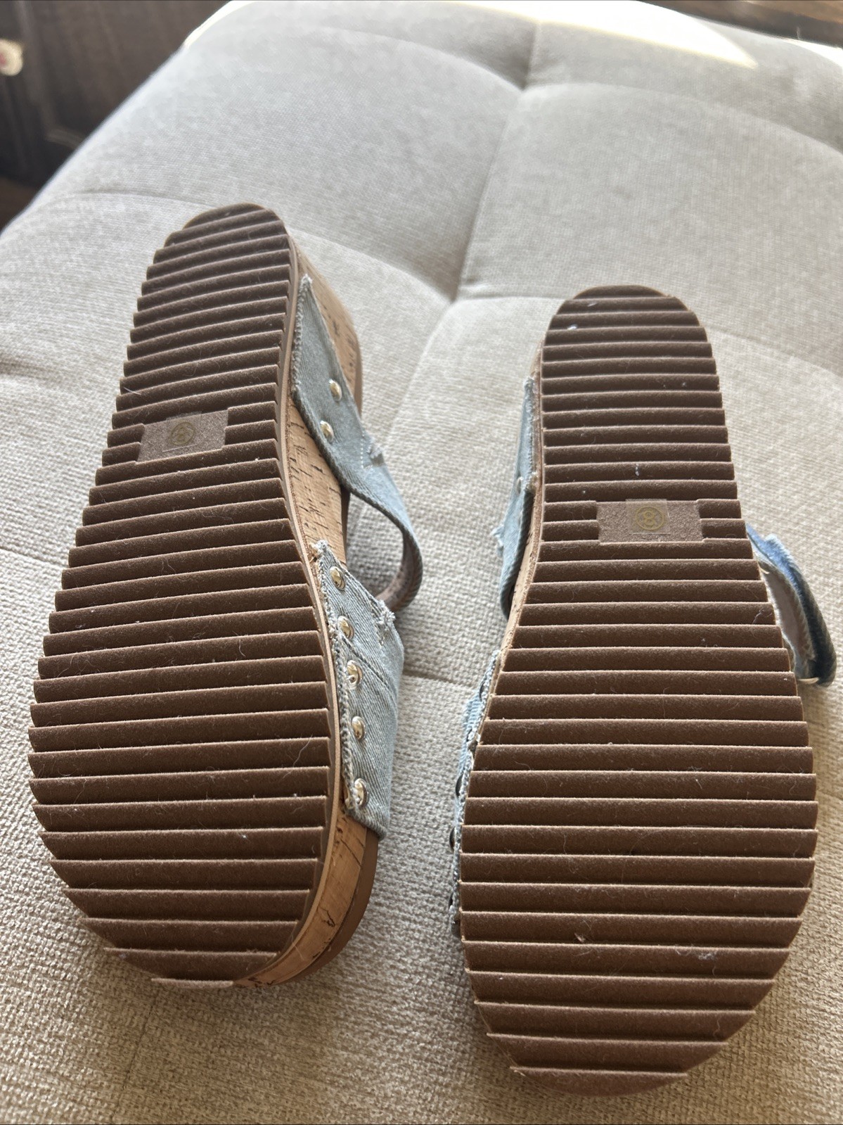 Corkys Women’s Size 8 Denim Sandals Slip On